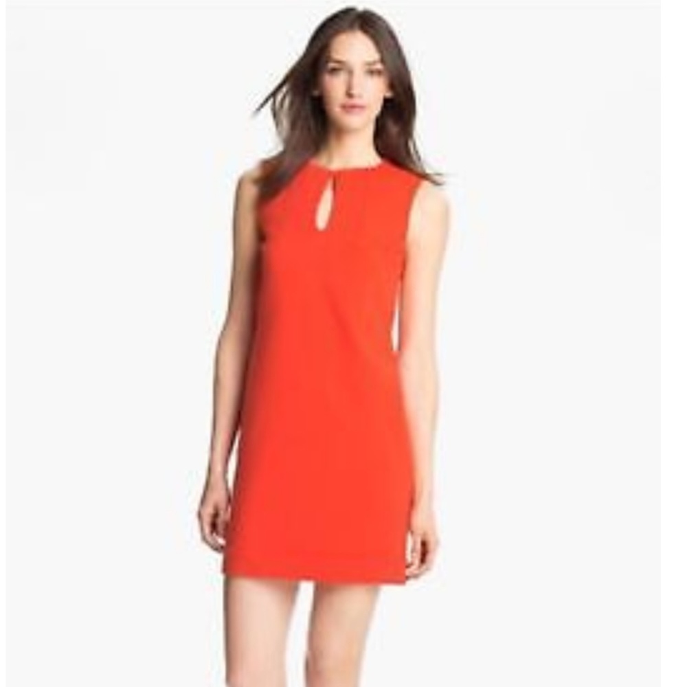 Orange shift pique dvf dress trade or sell